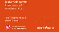12.04 - Les formats ouverts par Thierry Stœhr by Ubuntu Party - Paris