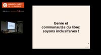 15.04 - Genre et communautés du libre: soyons inclusifs/ves par sinma by Ubuntu Party - Paris