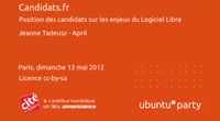 12.04 - Candidats.fr par Jeanne Tadeusz by Ubuntu Party - Paris